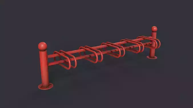 Bike Rack 11 PBR Game Ready