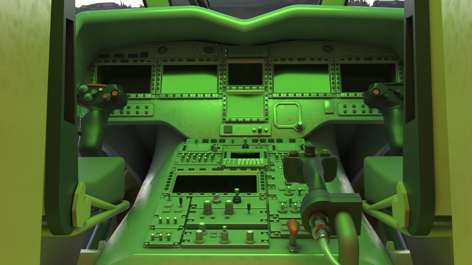 Eurocopter H225M Cougar 3ds max Vray 3D model_27