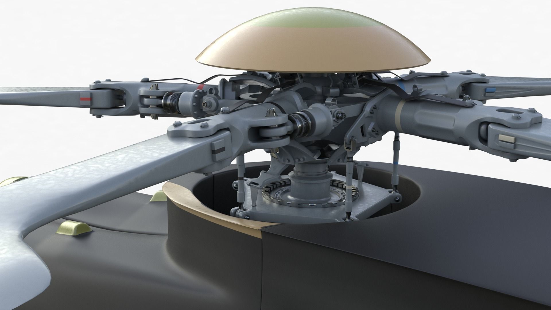 Eurocopter H225M Cougar 3ds max Vray 3D model_40