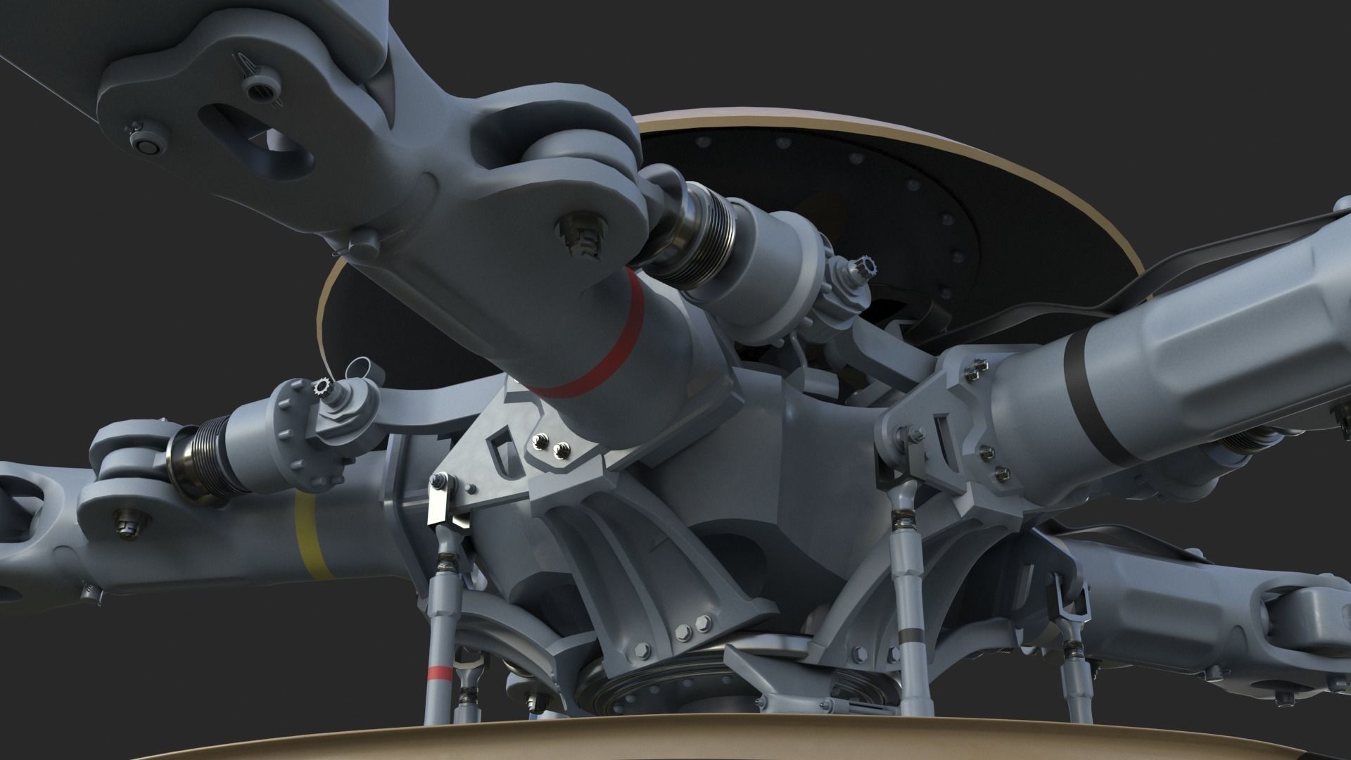 Eurocopter H225M Cougar 3ds max Vray 3D model_22