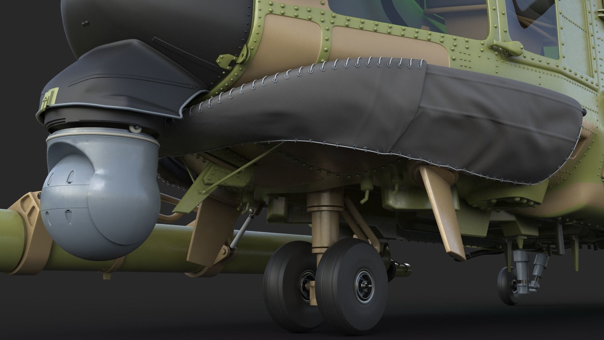 Eurocopter H225M Cougar 3ds max Vray 3D model_24