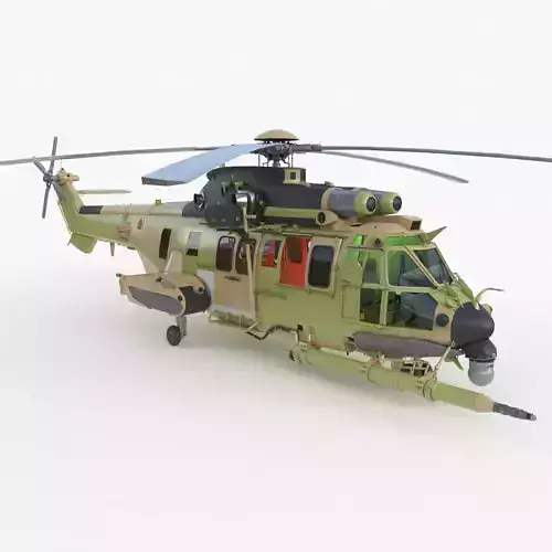 Eurocopter H225M Cougar 3ds max Vray 