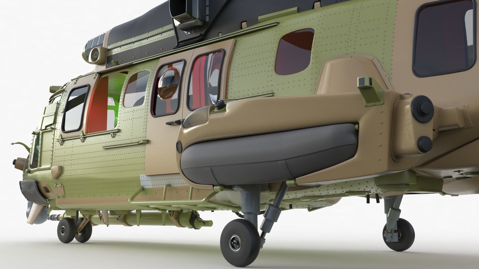 Eurocopter H225M Cougar 3ds max Vray 3D model_38