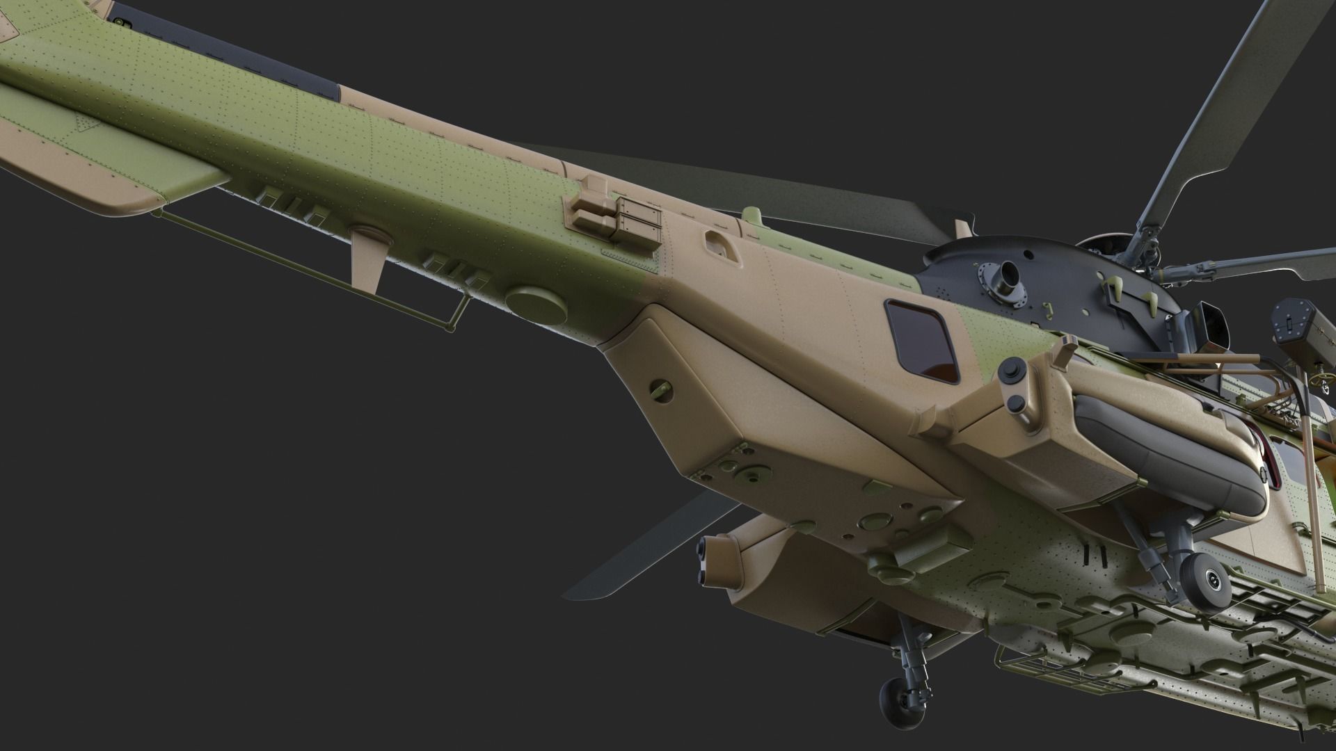 Eurocopter H225M Cougar 3ds max Vray 3D model_15