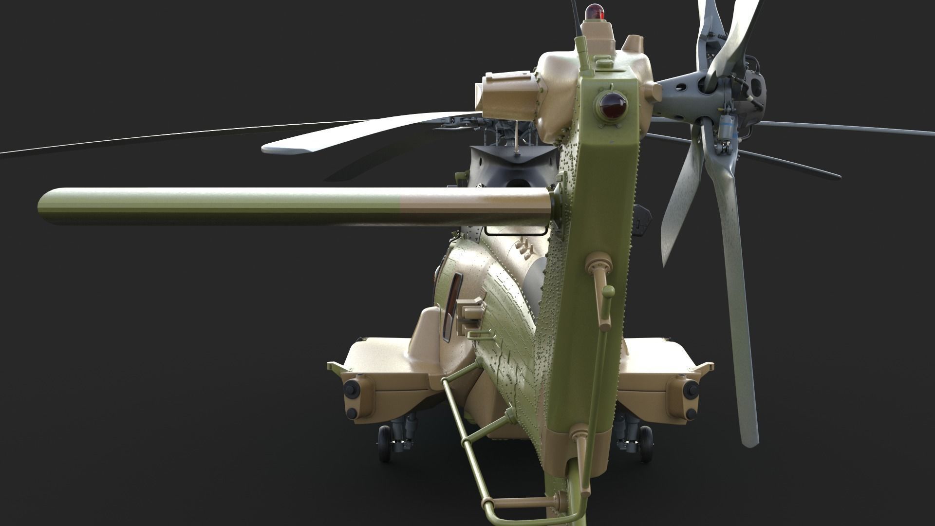 Eurocopter H225M Cougar 3ds max Vray 3D model_12