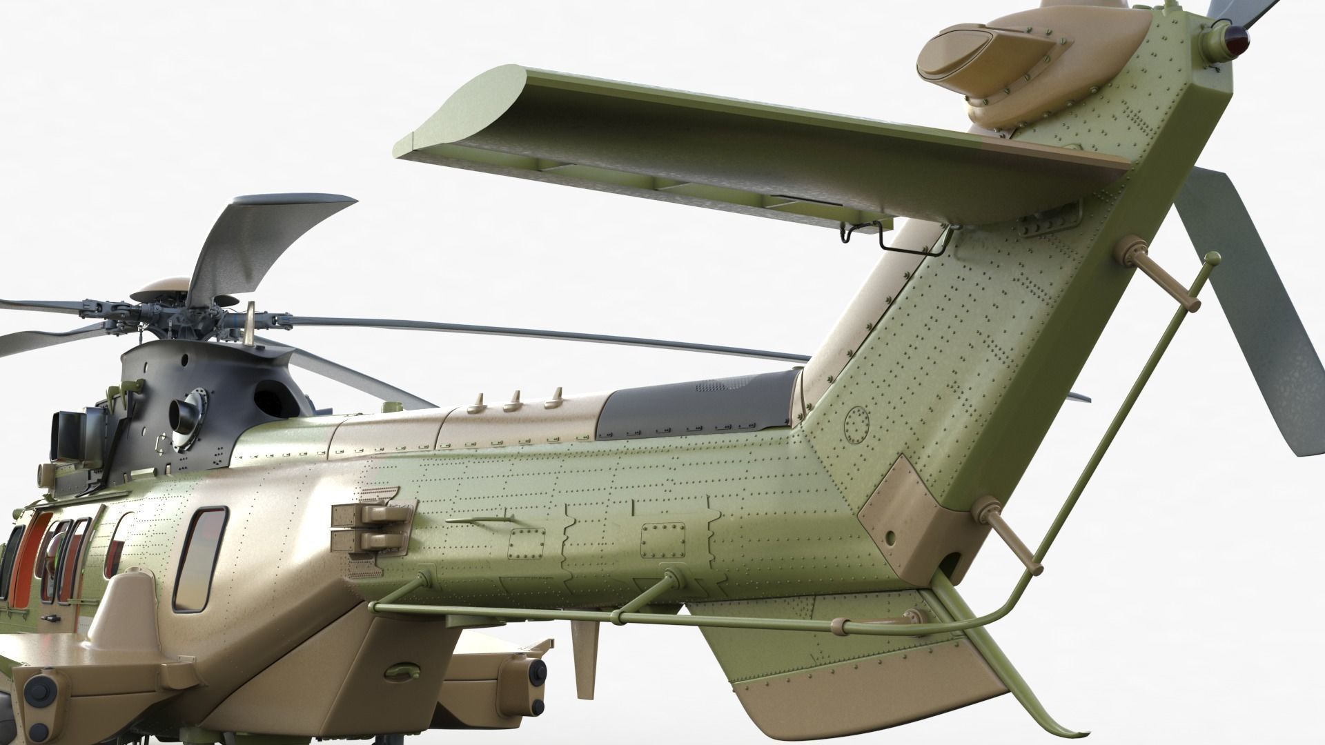 Eurocopter H225M Cougar 3ds max Vray 3D model_35