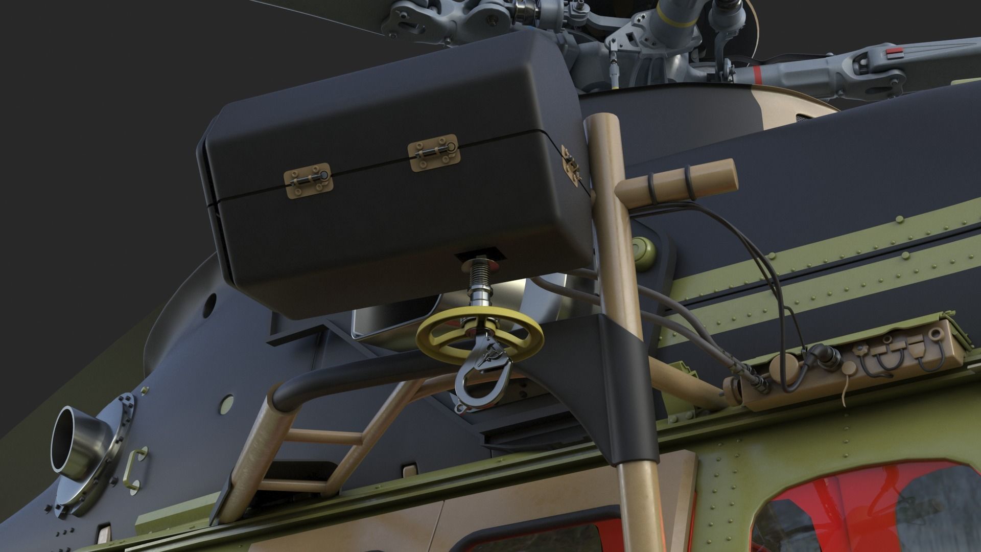 Eurocopter H225M Cougar 3ds max Vray 3D model_30