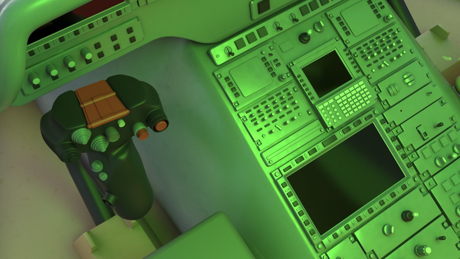 Eurocopter H225M Cougar 3ds max Vray 3D model_29