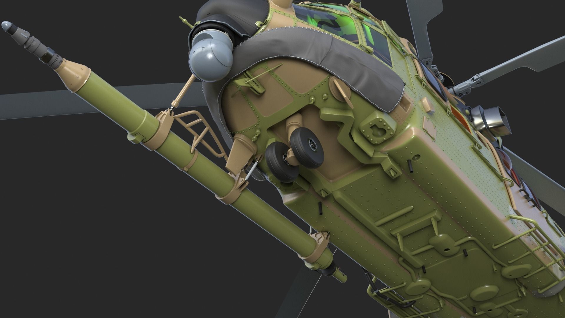 Eurocopter H225M Cougar 3ds max Vray 3D model_18