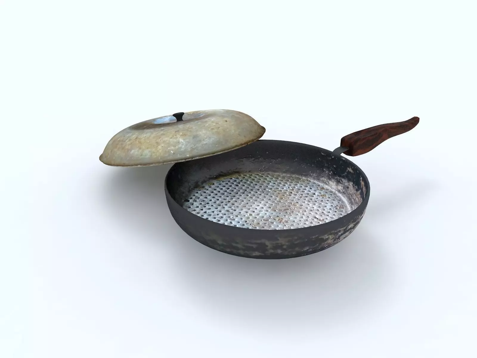 Experienced frying pan Free 3D model