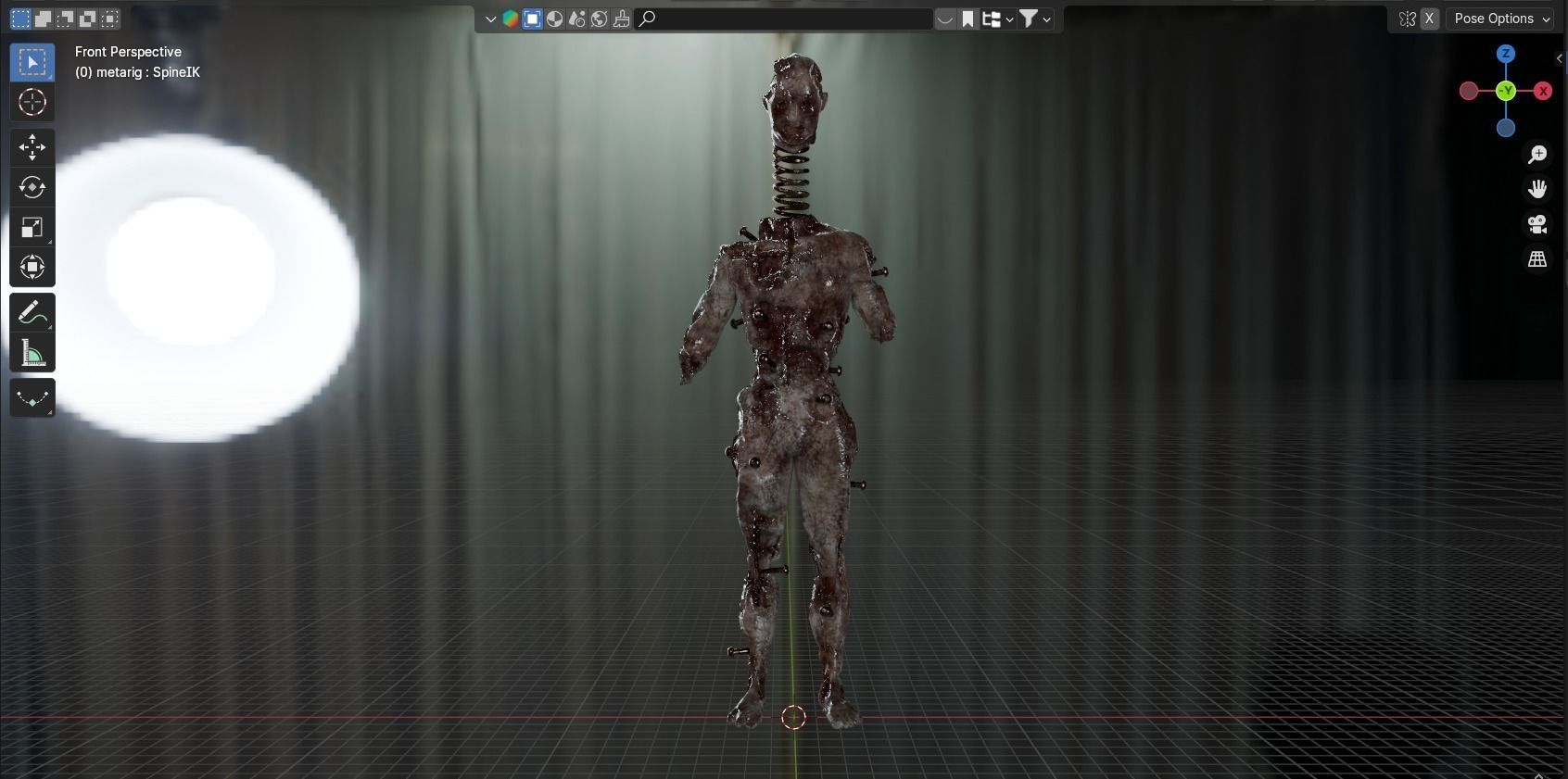 Lethal Company Coil Head Low-poly 3D model_31