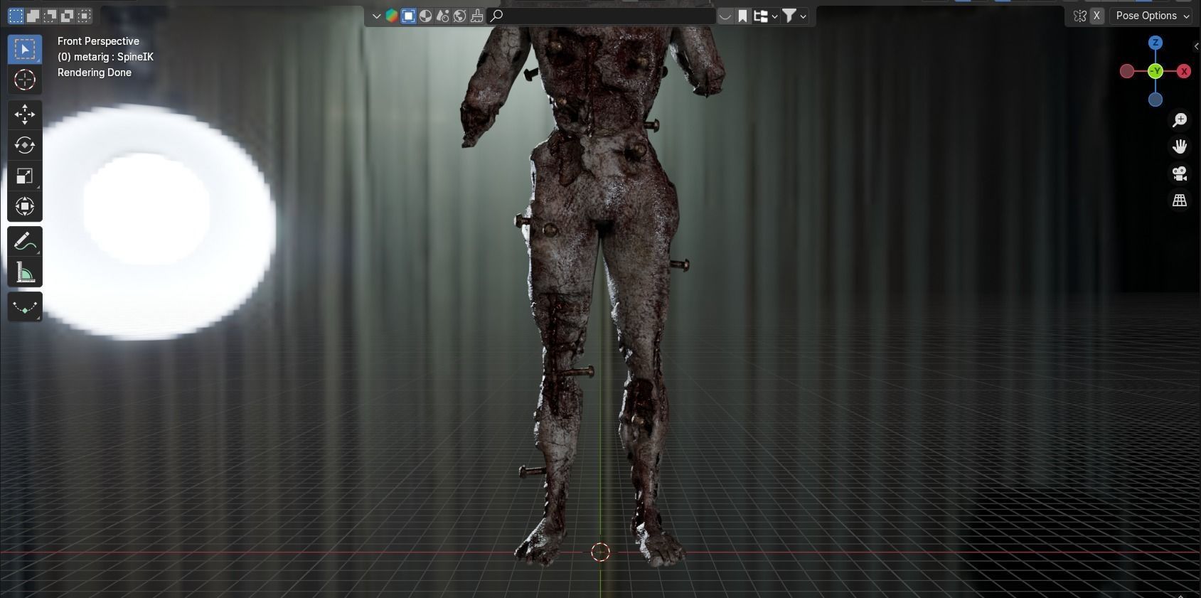 Lethal Company Coil Head Low-poly 3D model_12