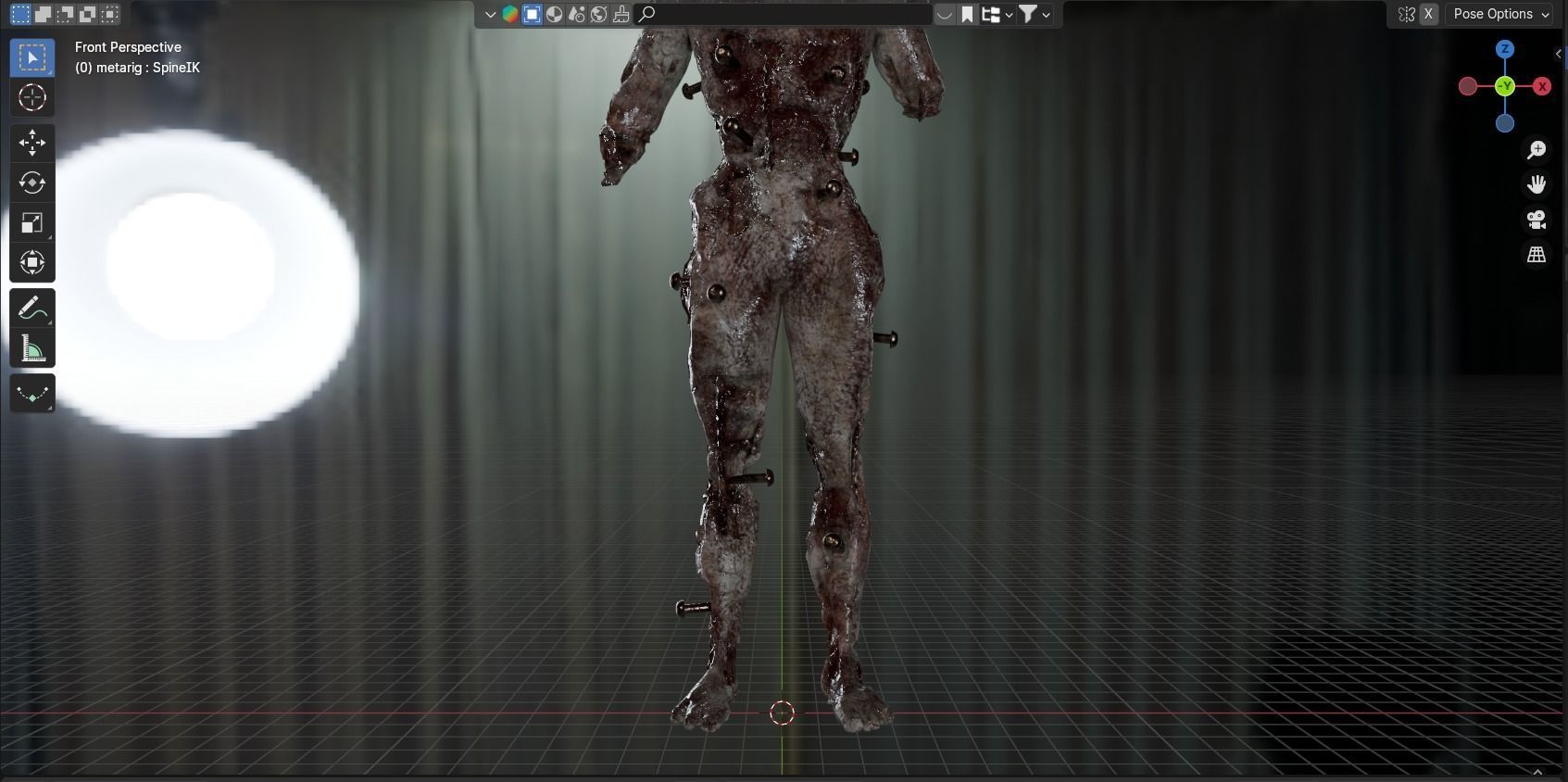 Lethal Company Coil Head Low-poly 3D model_16