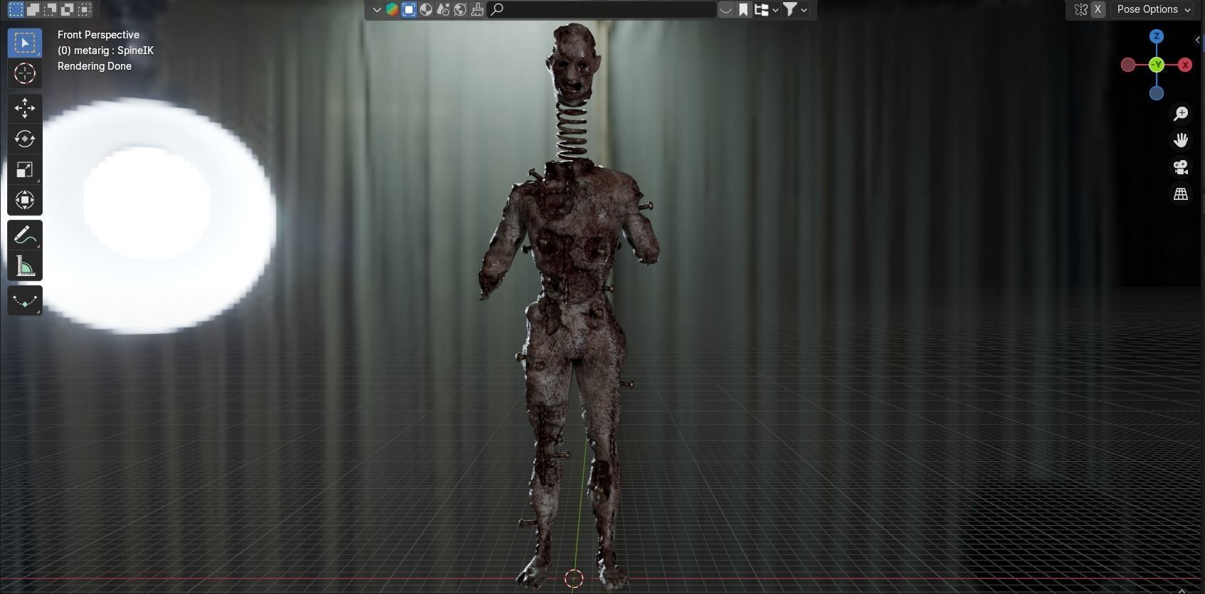 Lethal Company Coil Head Low-poly 3D model_27