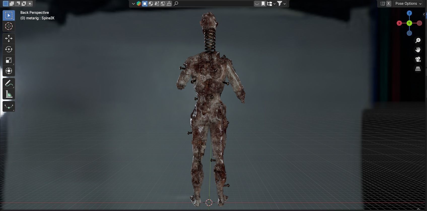 Lethal Company Coil Head Low-poly 3D model_33