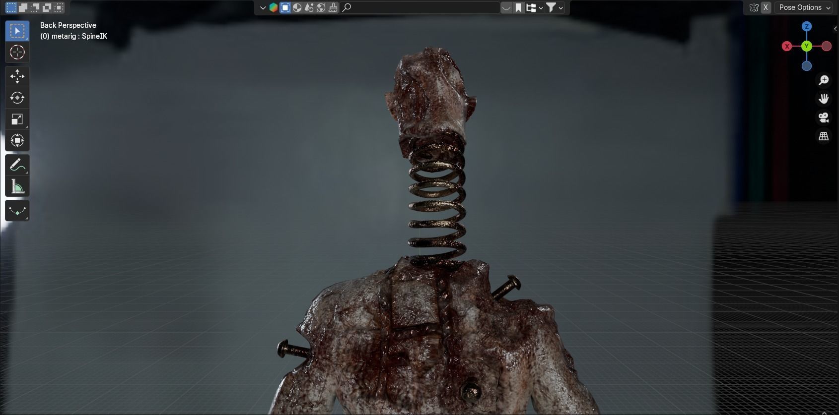 Lethal Company Coil Head Low-poly 3D model_6