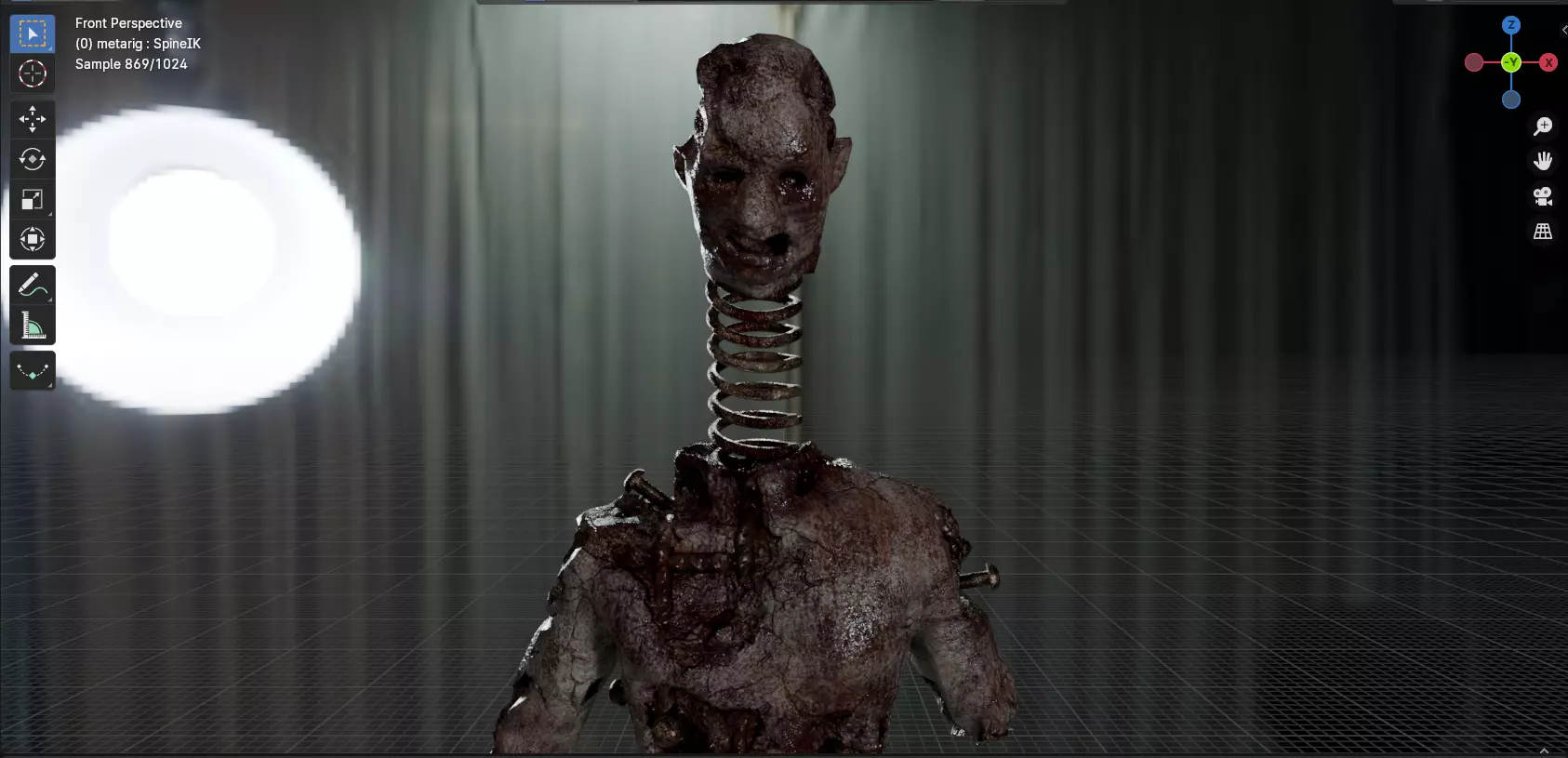 Lethal Company Coil Head Low-poly 3D model_0