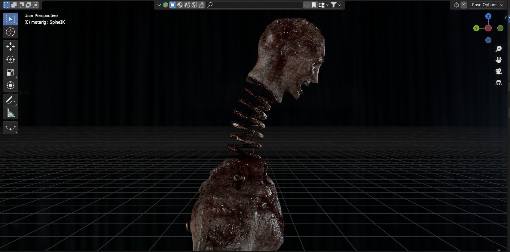 Lethal Company Coil Head Low-poly 3D model_7