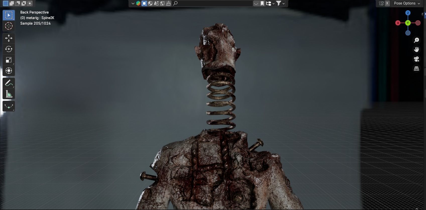 Lethal Company Coil Head Low-poly 3D model_2