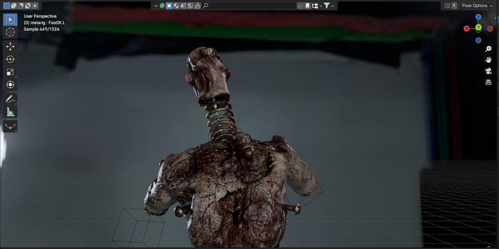 Lethal Company Coil Head Low-poly 3D model_44