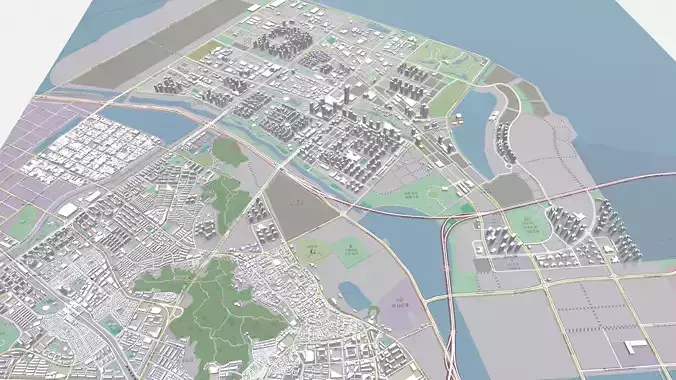 Cityscape Songdo South Korea