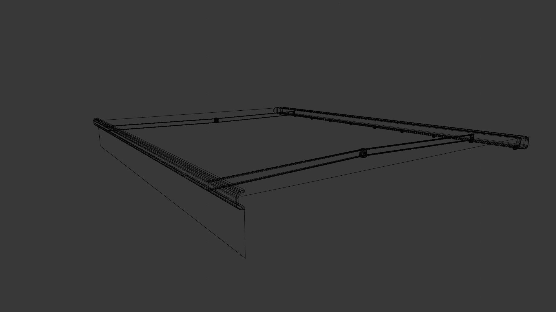 Awning Canopy with rig system 3D model_3