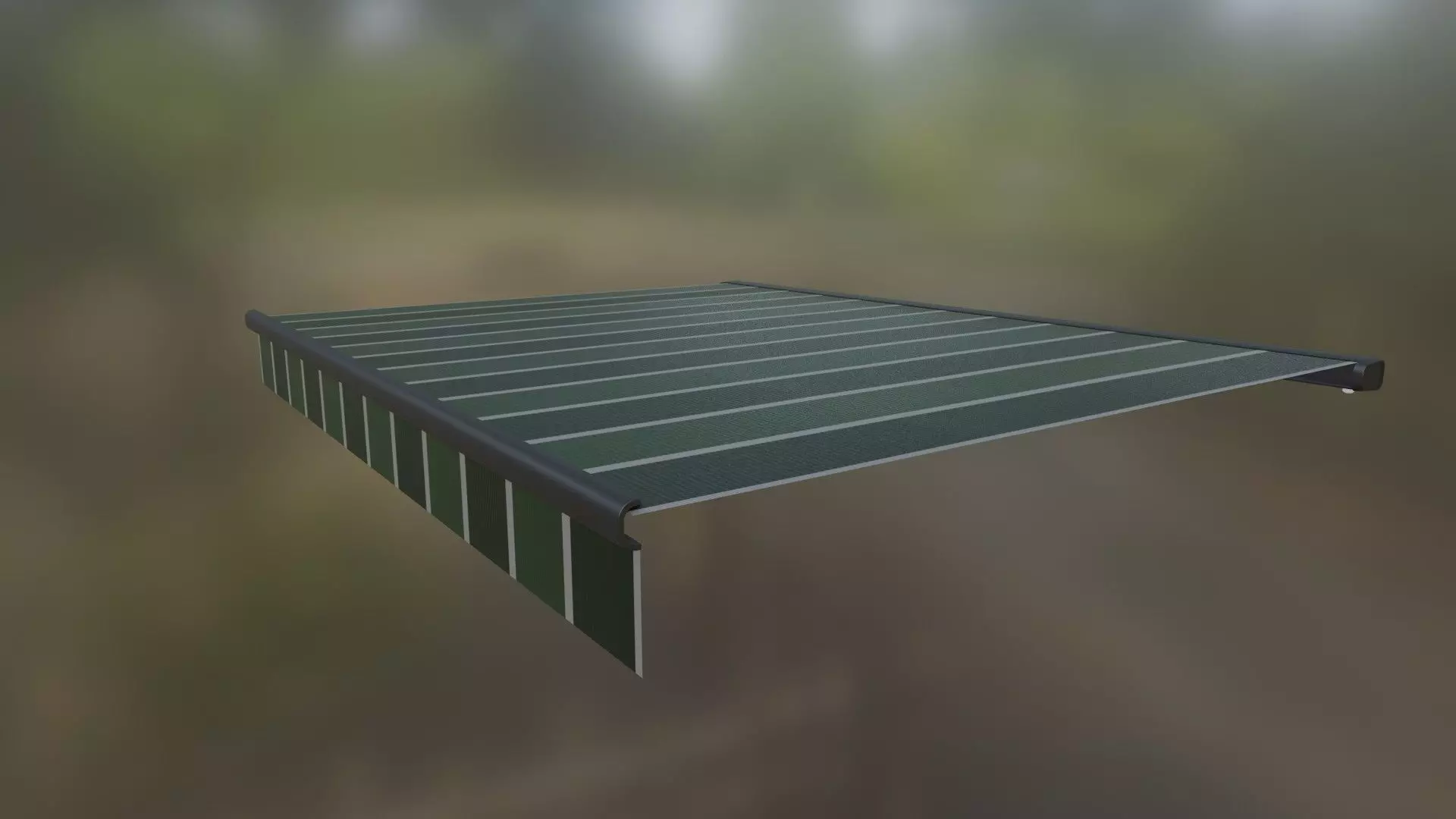 Awning Canopy with rig system 3D model_0