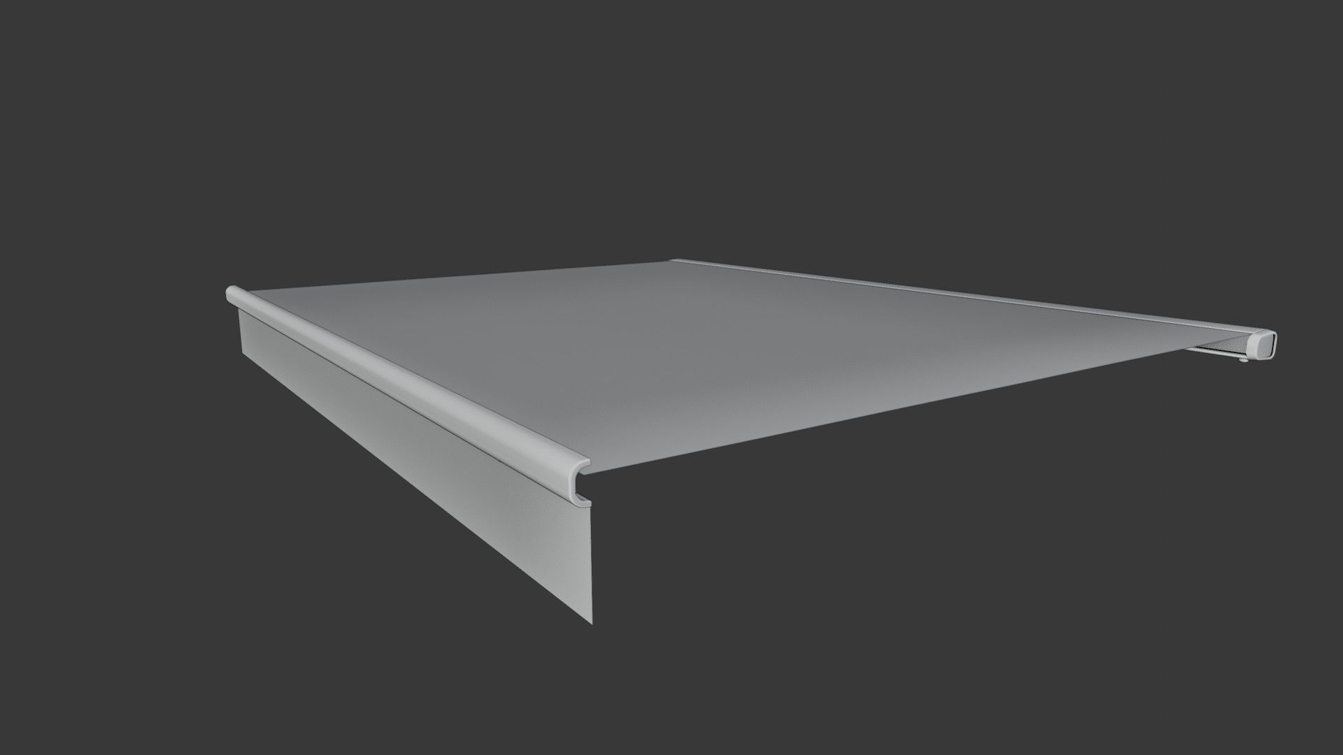 Awning Canopy with rig system 3D model_2