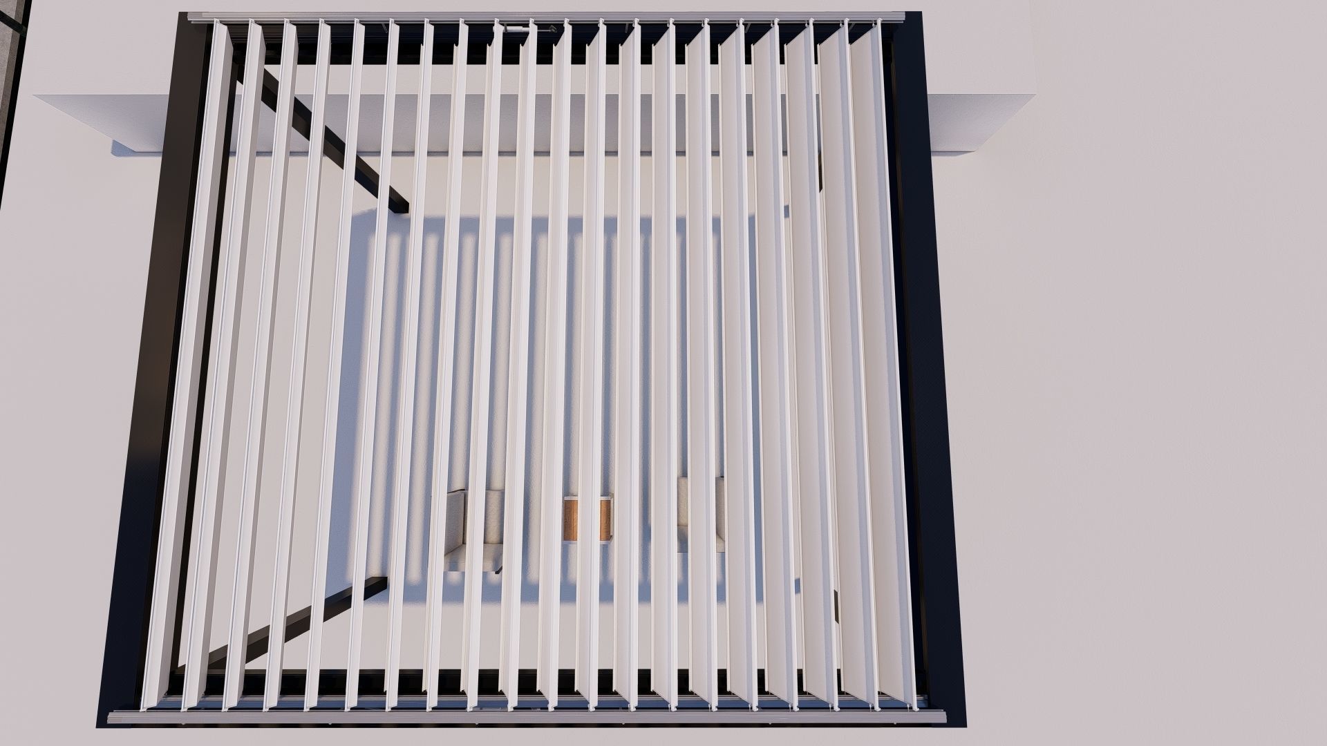 Bioclimatic pergola 3D model_2