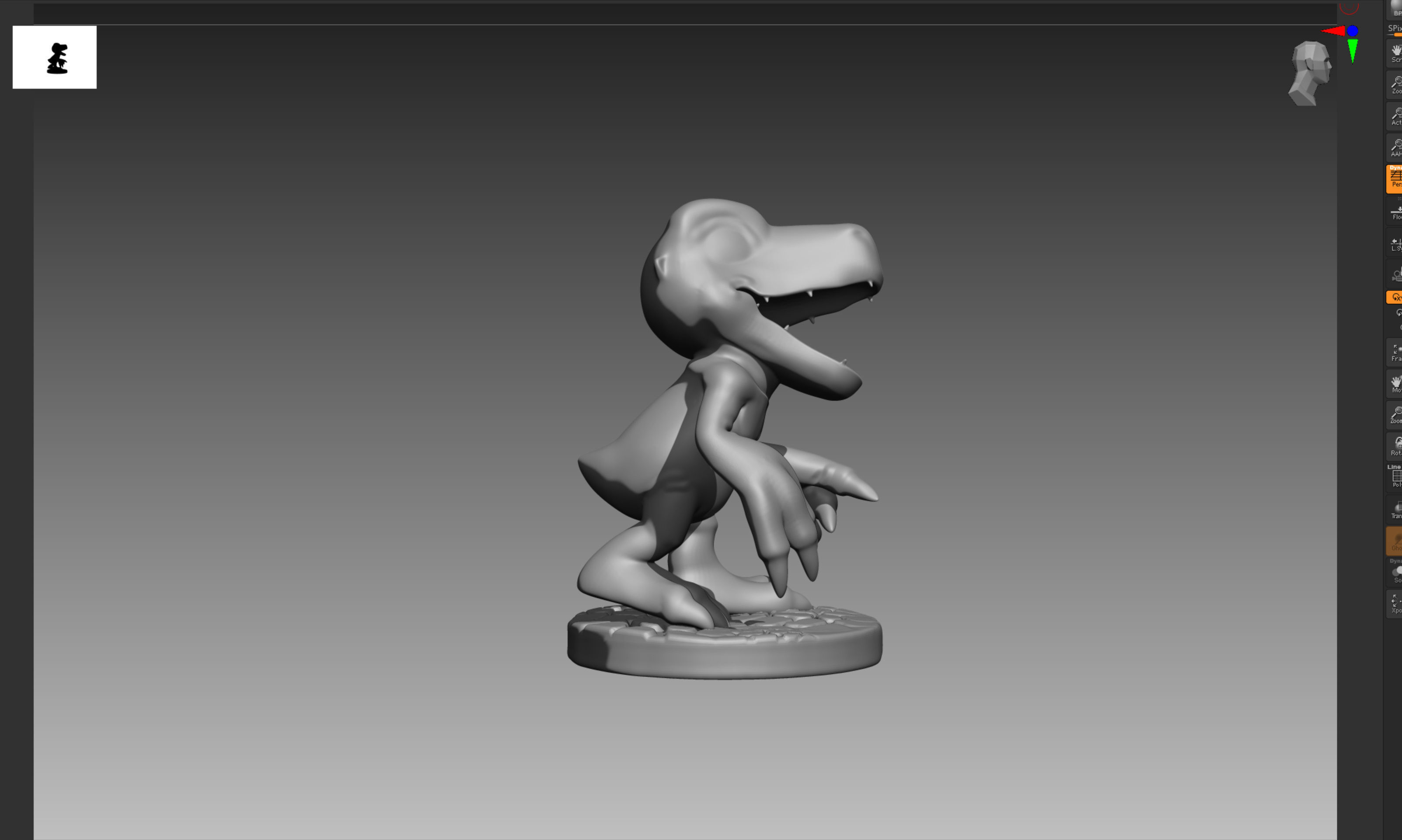 Agumon Digimon 3D print OBJ STL 3D print model_10