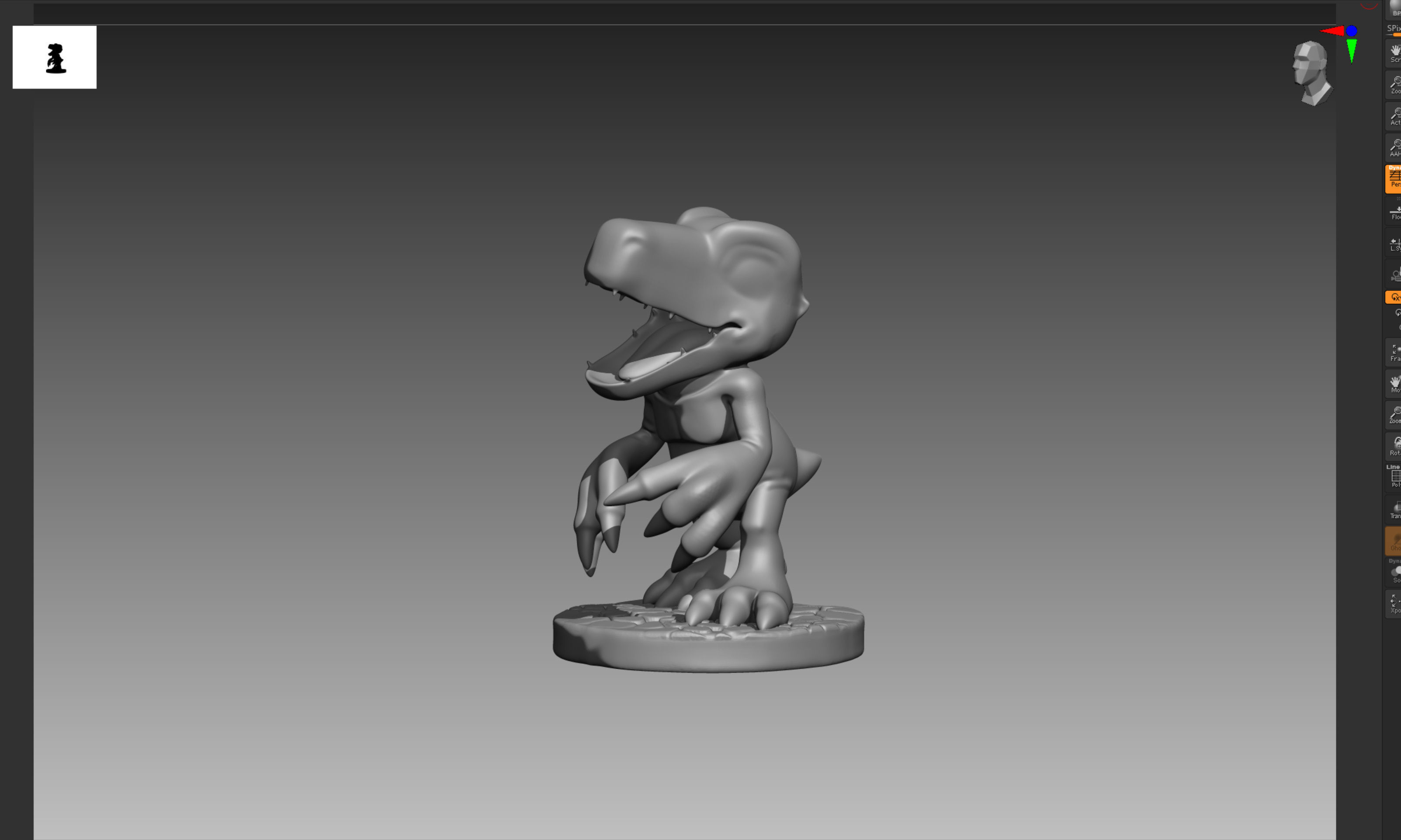 Agumon Digimon 3D print OBJ STL 3D print model_5