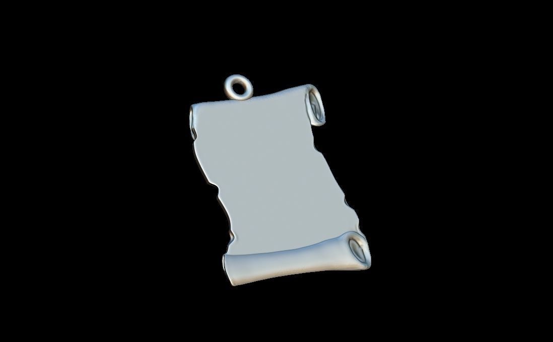  PARCHMENT PENDANT 3D print model_4