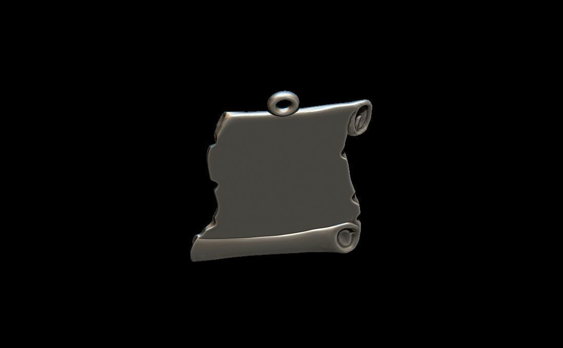  PARCHMENT PENDANT 3D print model_5