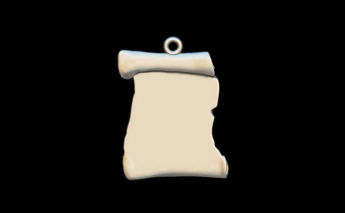  PARCHMENT PENDANT 3D print model_6