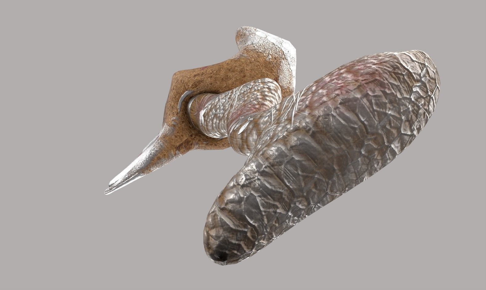 Hammer  Low-poly 3D model_6