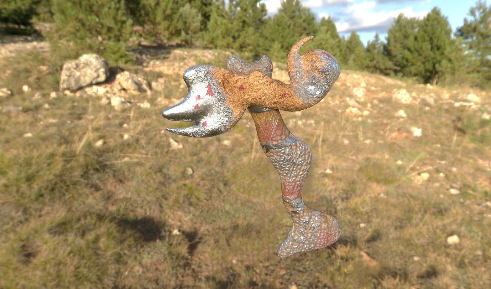 Hammer  Low-poly 3D model_11