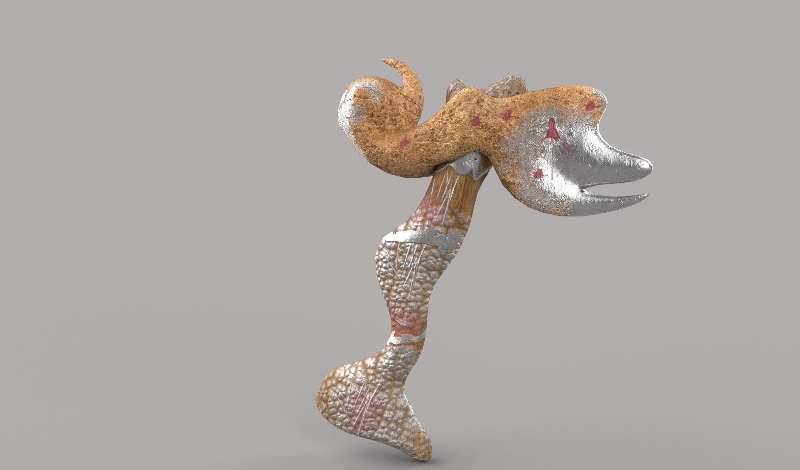 Hammer  Low-poly 3D model_5