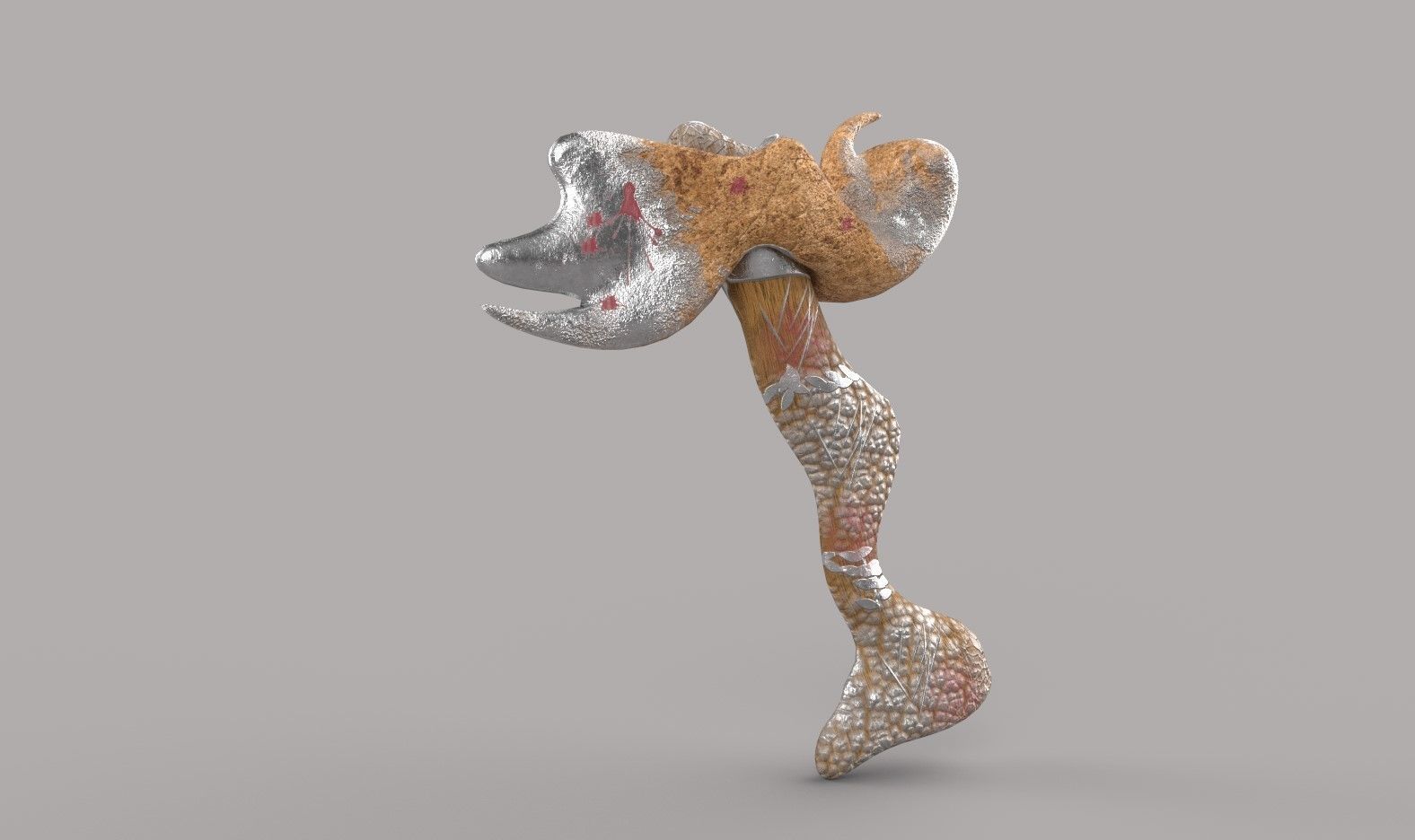 Hammer  Low-poly 3D model_1