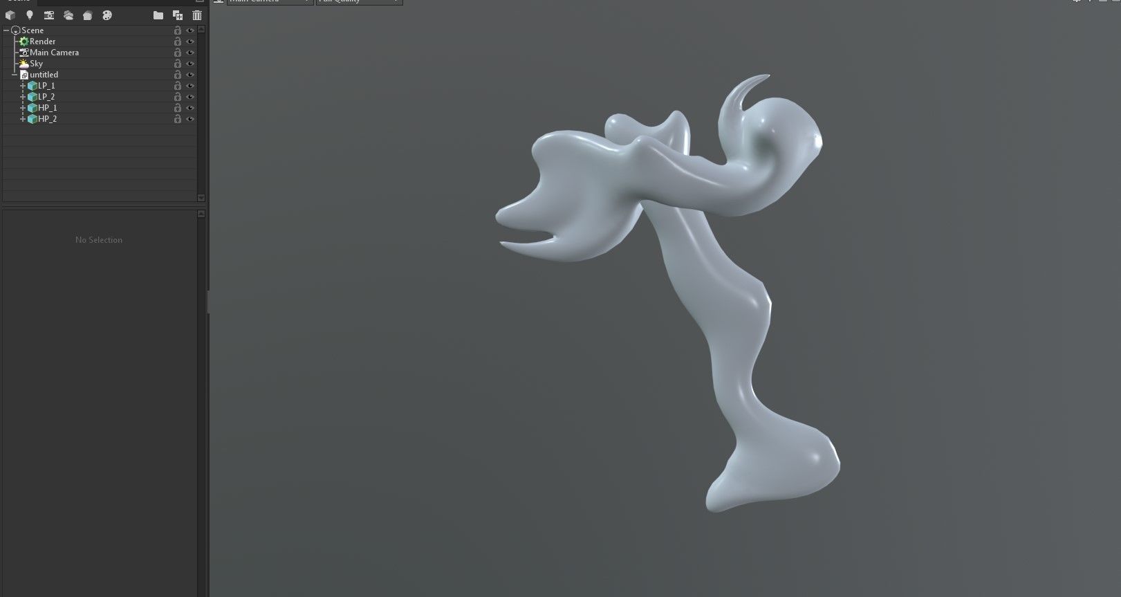 Hammer  Low-poly 3D model_19