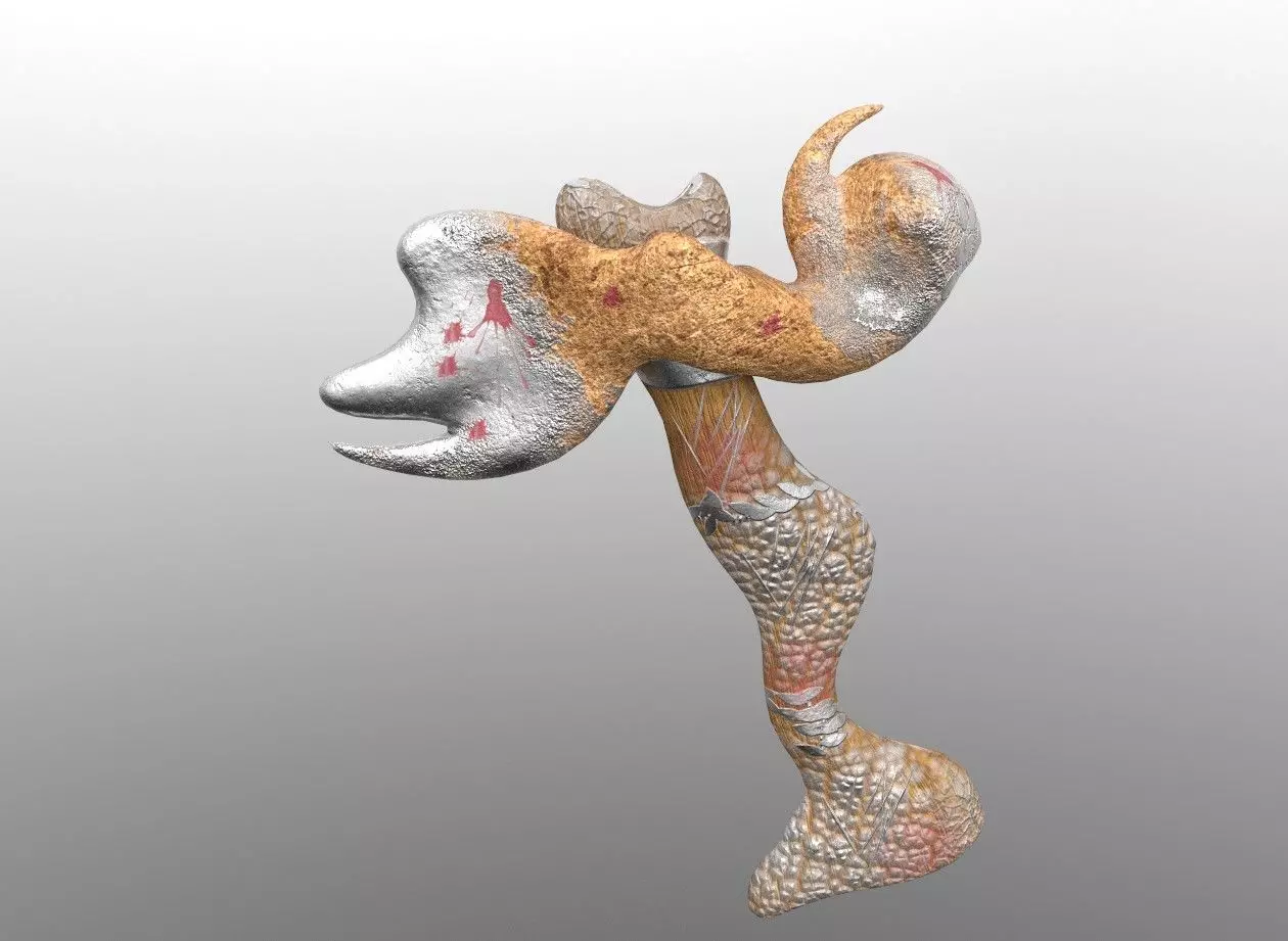 Hammer  Low-poly 3D model_0