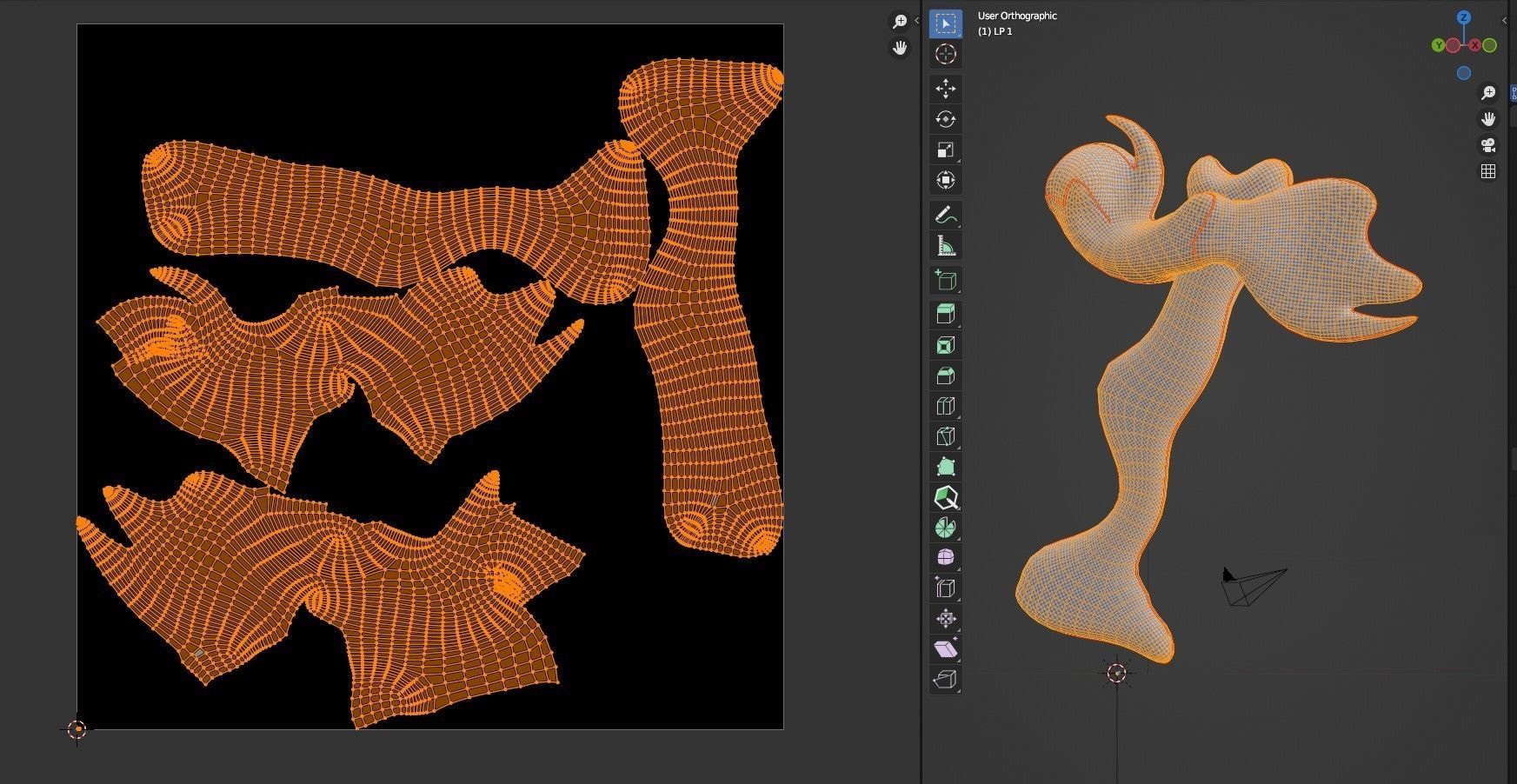 Hammer  Low-poly 3D model_22