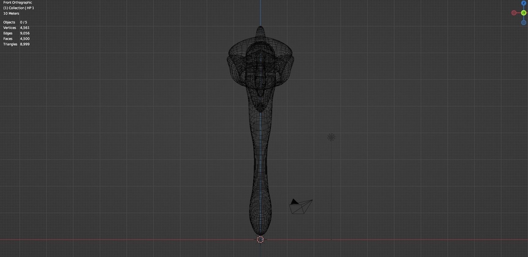 Hammer  Low-poly 3D model_12
