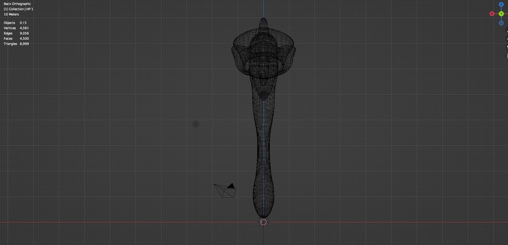 Hammer  Low-poly 3D model_13