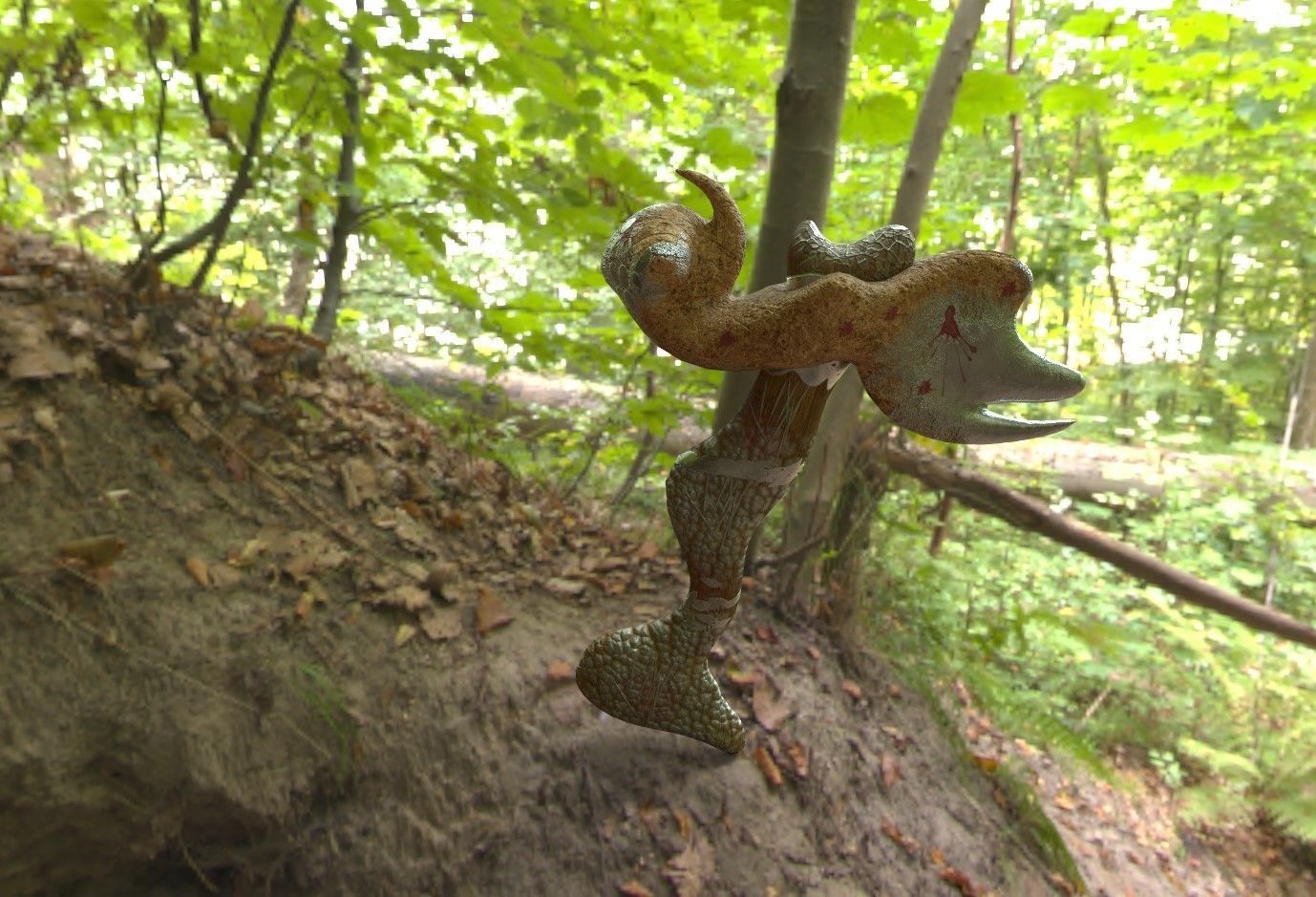 Hammer  Low-poly 3D model_10