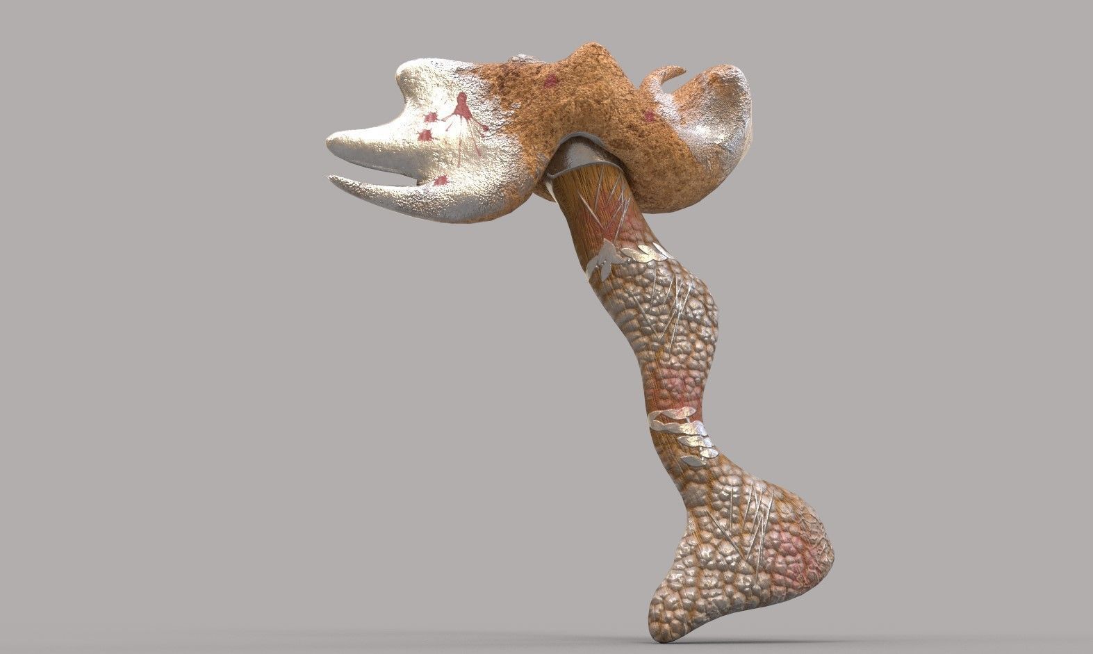 Hammer  Low-poly 3D model_8