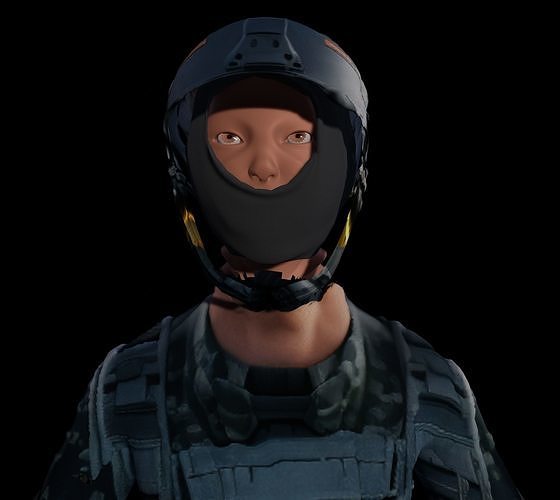 Special Ops Advanced Body mesh Free low-poly 3D model