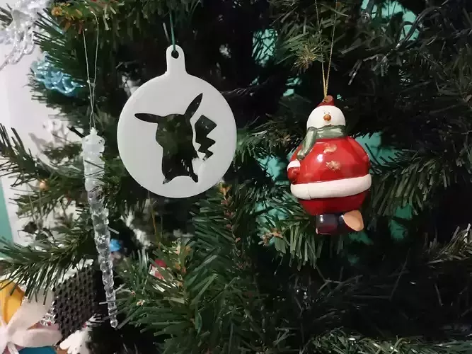 Christmas decoration Pikachu 3D print model