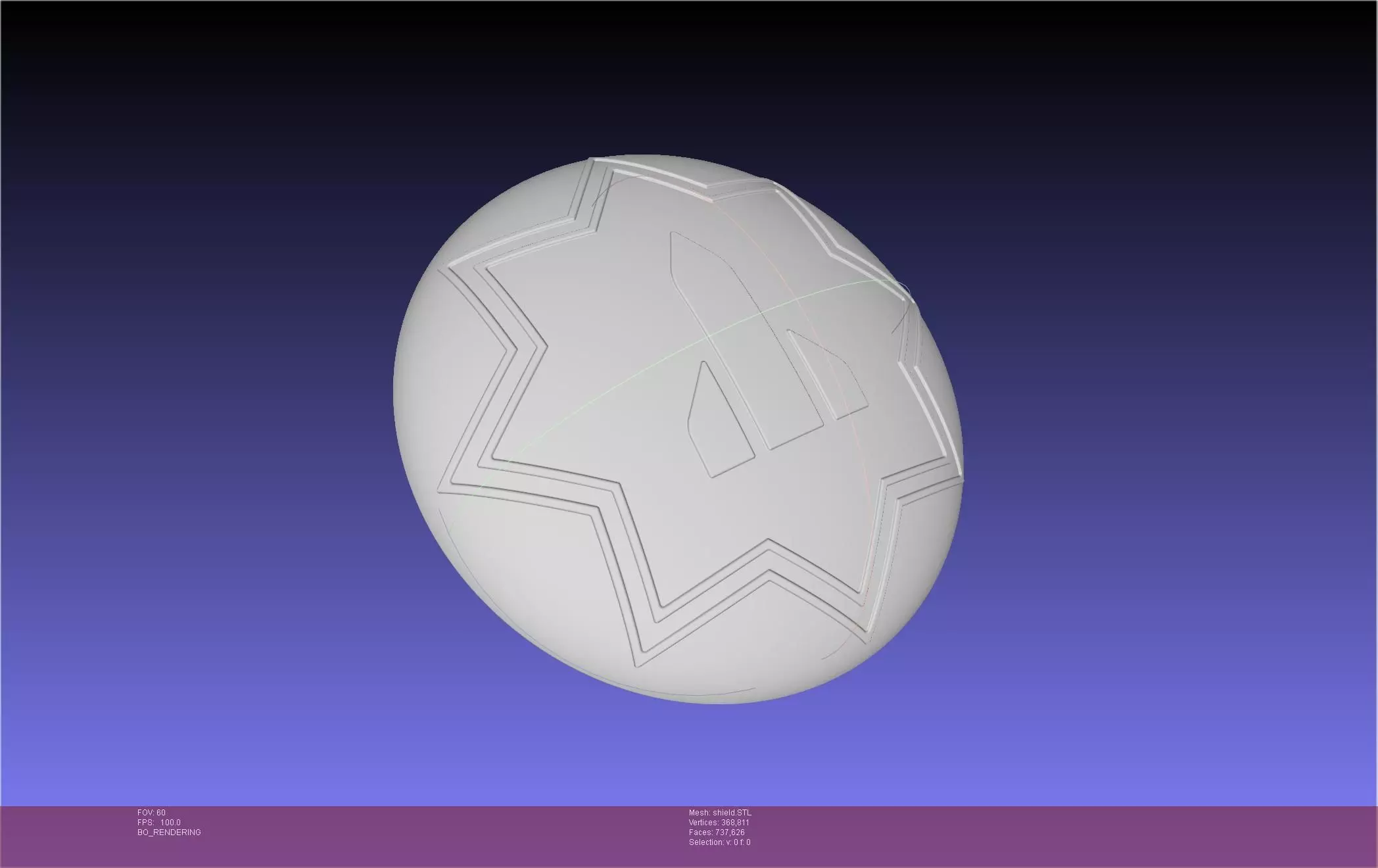 Dr Stone Kohaku Shield Update Printable Model 3D print model_0