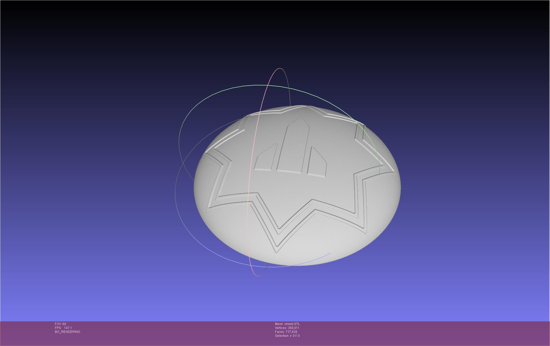 Dr Stone Kohaku Shield Update Printable Model 3D print model_2