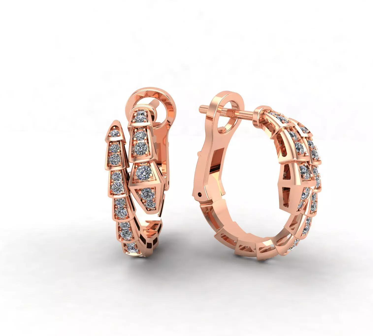 Snake Earring BVL 3D print model